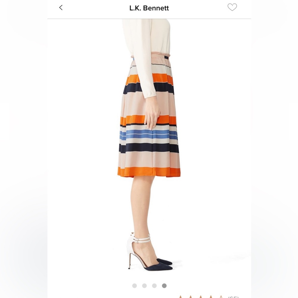Preppy striped skirt, super versatile! - Picture 3 of 4